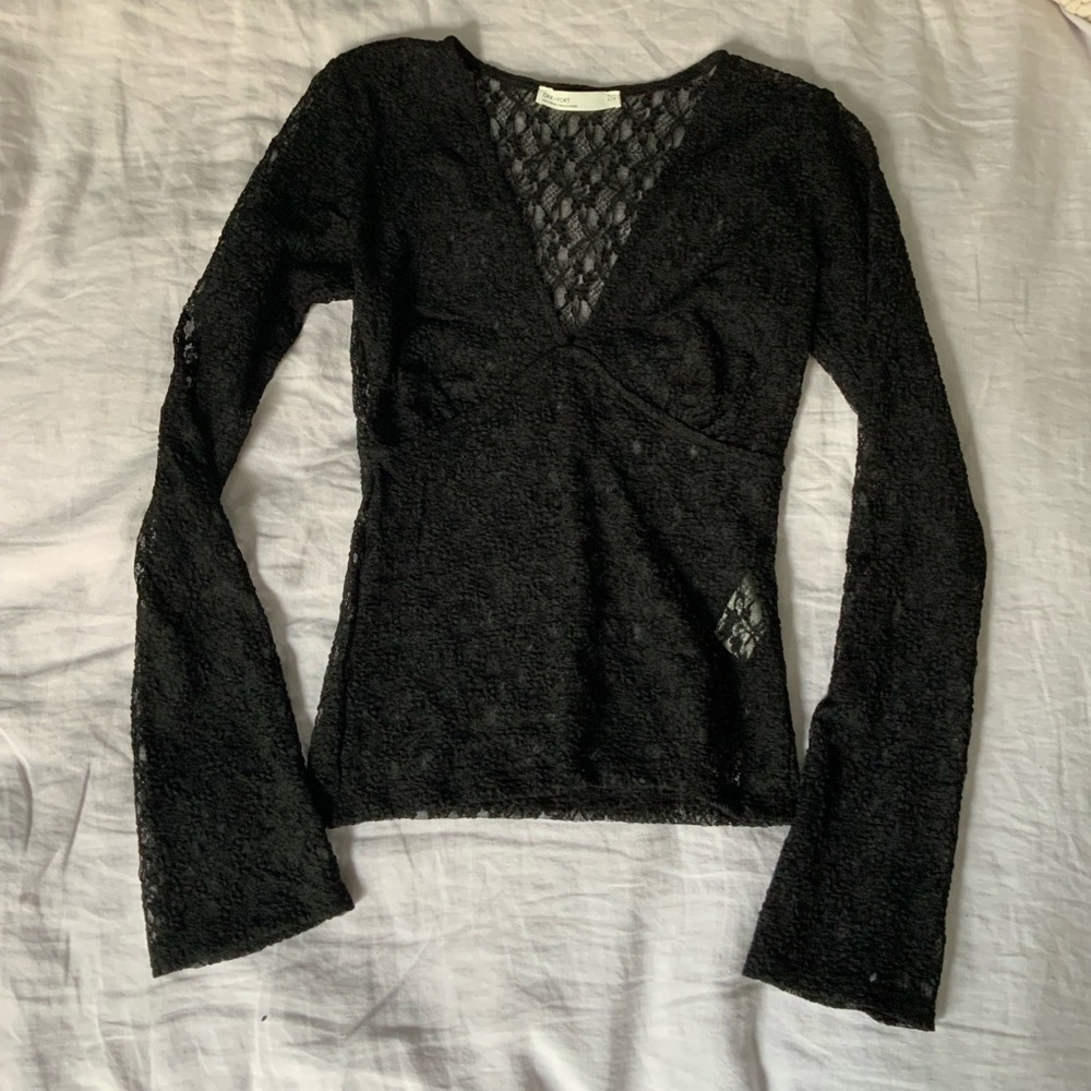 Lace long sleeve top